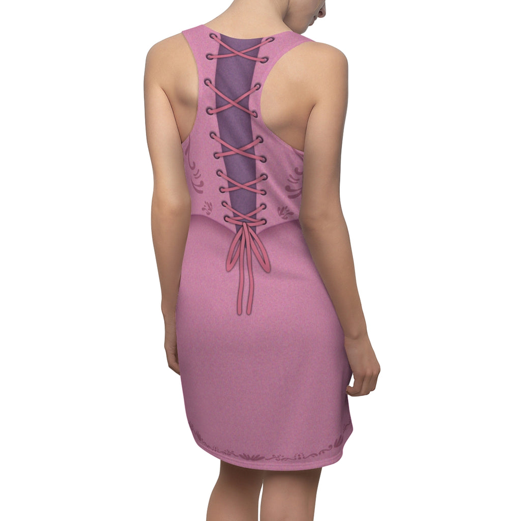 Rapunzel Pink Tangled Adventure Cosplay Costume - Racerback Dress