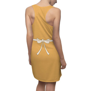 Tiana Yellow Waitress Uniform The Princess And The Frog Costume - Racerback Dress