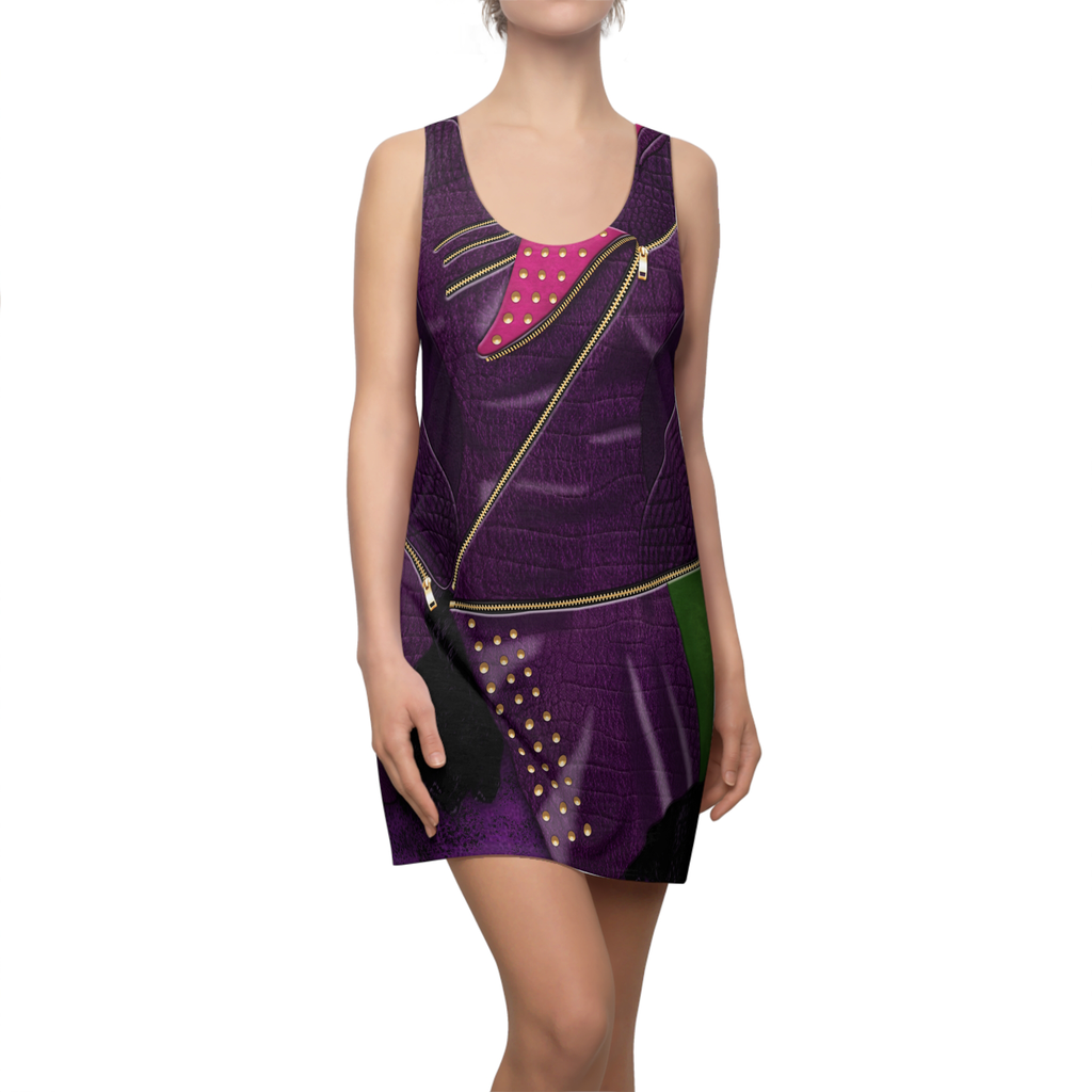 Descendants Mal Purple Cosplay Costume - Racerback Dress