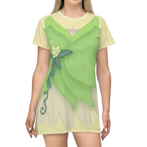 Tiana  The Firefly Princess And The Frog Adventure Costume - Tshirt Dress