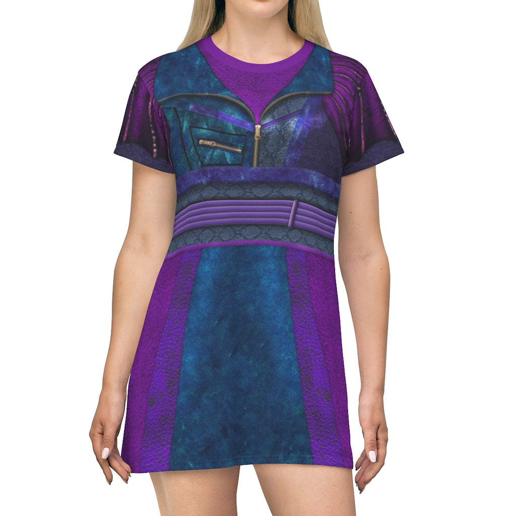 Descendants 3 Mal Cosplay Costume - Tshirt Dress