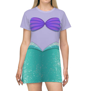 The Little Mermaid Ariel Mermaid Costume - Tshirt Dress