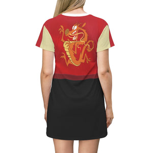 Mulan Movie Comfy Cosplay Costume - Tshirt Dress