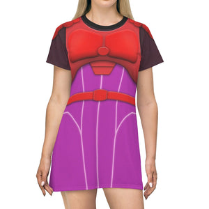 Big Herro 6 Red Purple Honey Lemon Armor Cosplay Costume - Tshirt Dress