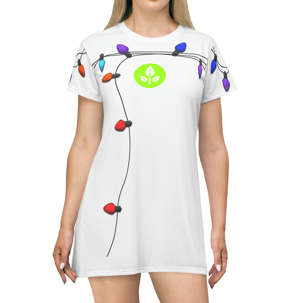 Wall-E Eve Christmas Light Costume Cosplay - Tshirt Dress