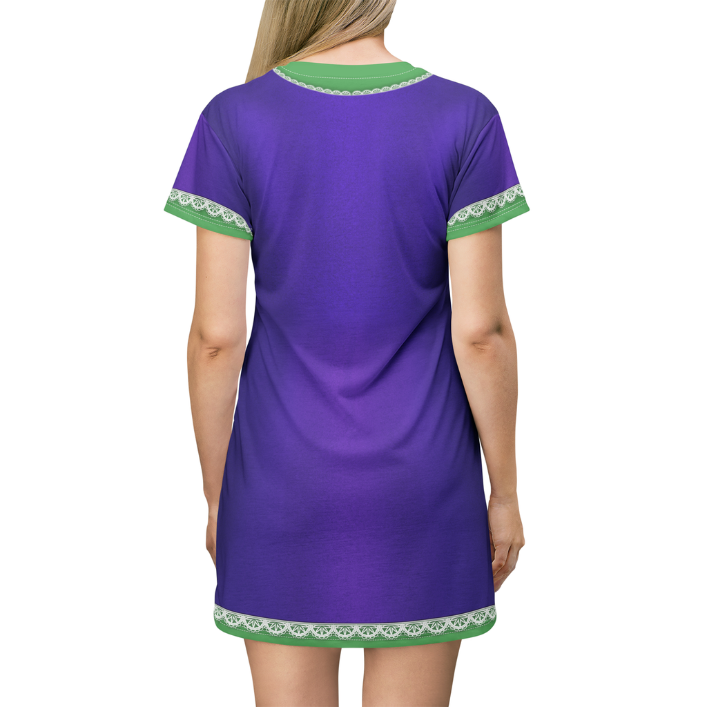 Disgust Pajamas Inside Out 2 Cosplay Costume - Tshirt Dress