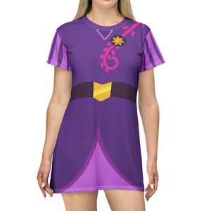 Rapunzel Tangled Adventure Cosplay Costume - Tshirt Dress