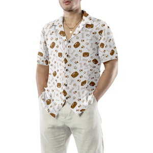 Dog Bone And Bowl Seamless Hawaiian Shirt