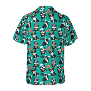 Dog French Bulldog Happy Animals Hawaiian Shirt