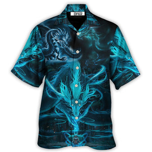 Dragon Blue Lighting And The Witch - Hawaiian Shirt