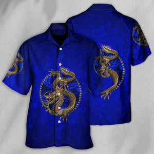 Dragon Navy Color Amazing - Hawaiian Shirt