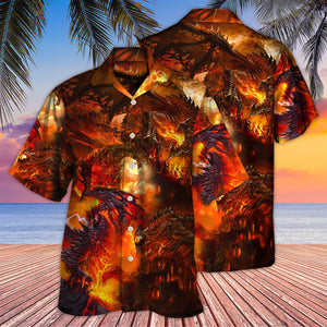 Dragon Red Style - Gift For Men And Women - Hawaiian Shirt