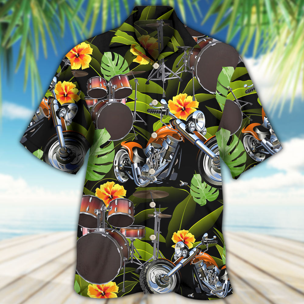 DrumMotorcyclesILikeMotorcyclesAndDrums HawaiianShirt OwlOhh_7889_2