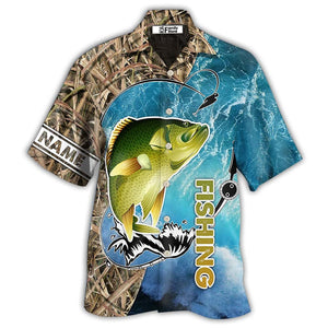 Fishing Crappie Fishing I'm So Happy - Personalized Hawaiian Shirt