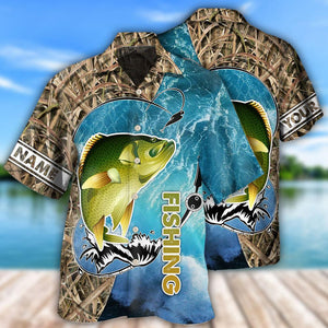 Fishing Crappie Fishing I'm So Happy - Personalized Hawaiian Shirt