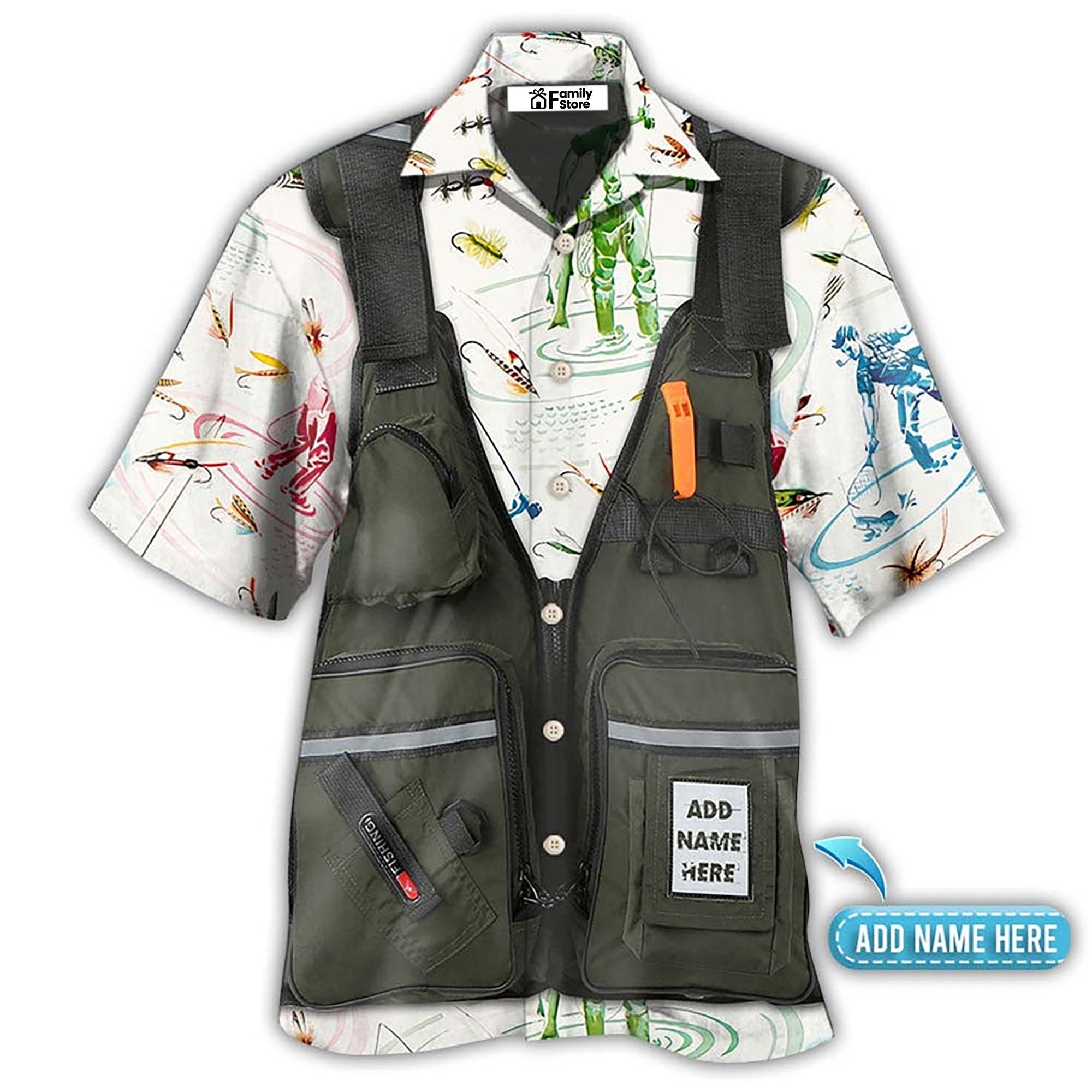 Fishing Fly Fishing Cool Costume Cosplay - Personalized Hawaiian Shirt