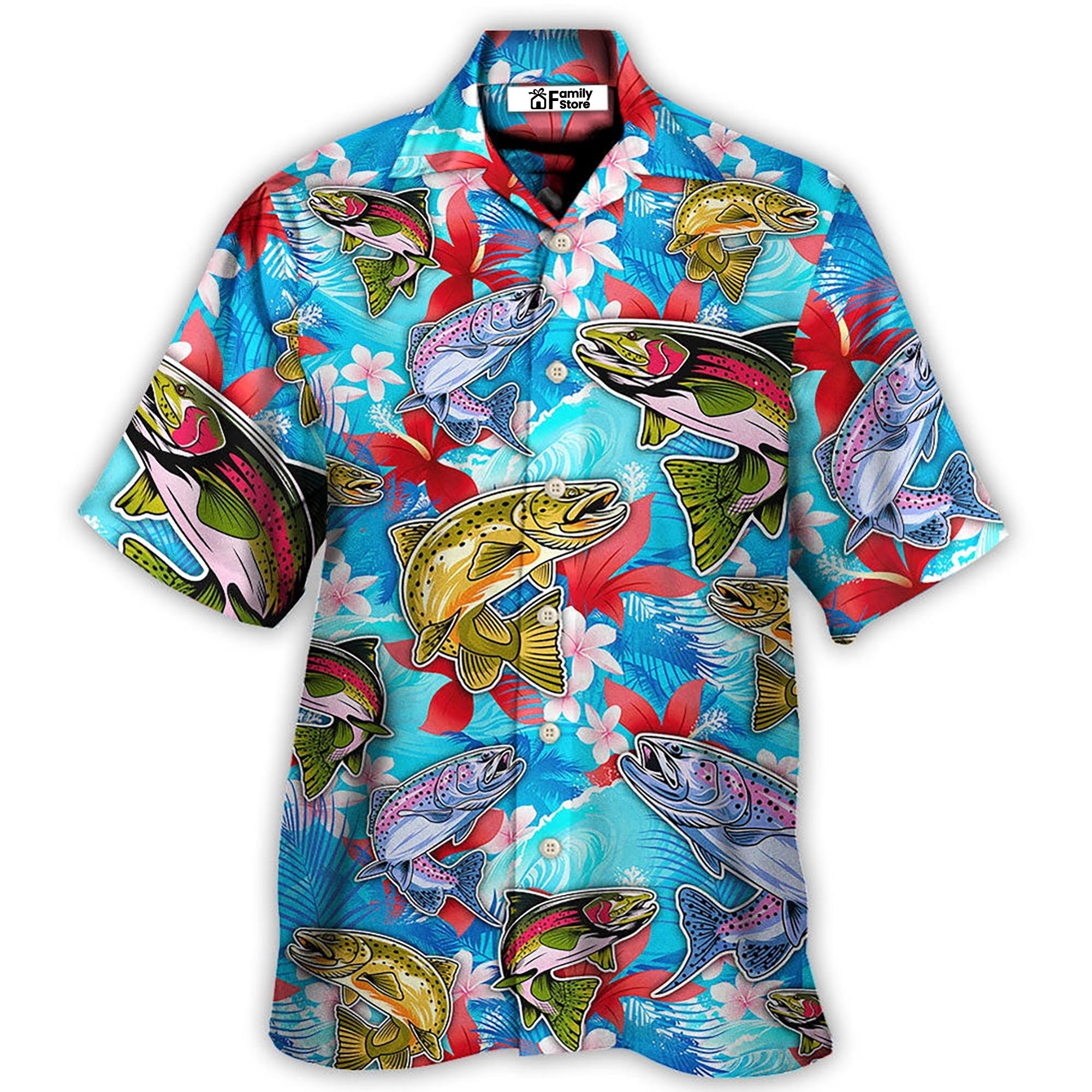 Fishing Hunting Lucky Tropical Vibe - Hawaiian Shirt