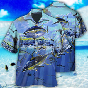 Fishing Tuna Blue Sky Ocean - Hawaiian Shirt