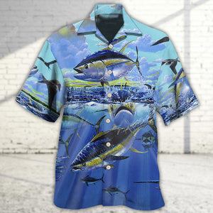 Fishing Tuna Blue Sky Ocean - Hawaiian Shirt