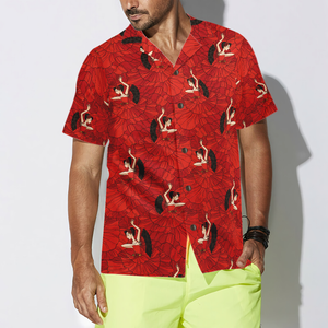 Flamenco Seamless Pattern - Hawaiian Shirt