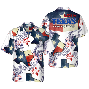 Floral Texas Made In A Long Time Ago Hawaiian Shirt For Men