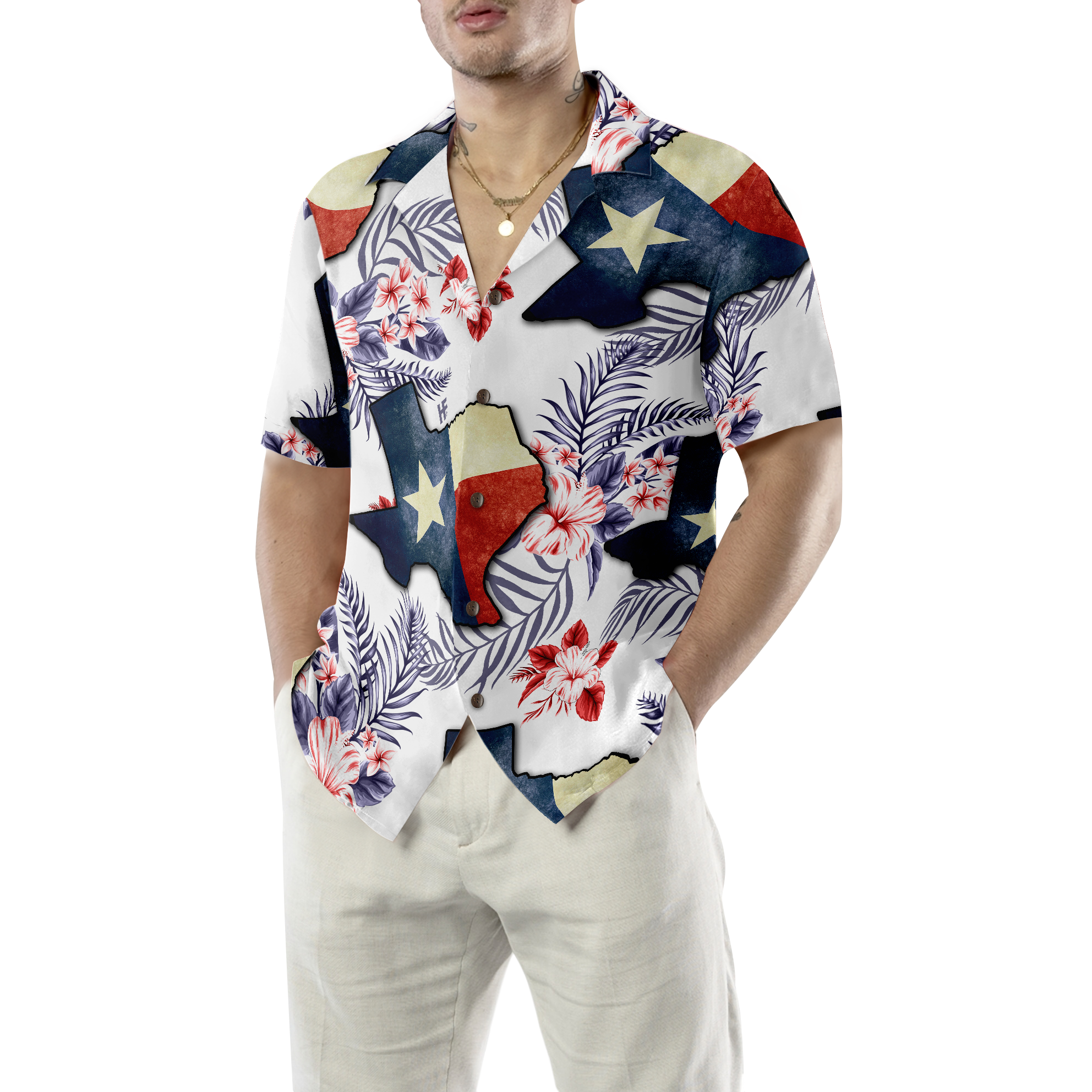 Floral Texas Made In A Long Time Ago Hawaiian Shirt For Men