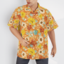 FlowerSunflowersOnOrangeTheFirstOfAutumnAlohaHawaiianShirtsForMenAnd_3
