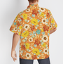 FlowerSunflowersOnOrangeTheFirstOfAutumnAlohaHawaiianShirtsForMenAnd_4