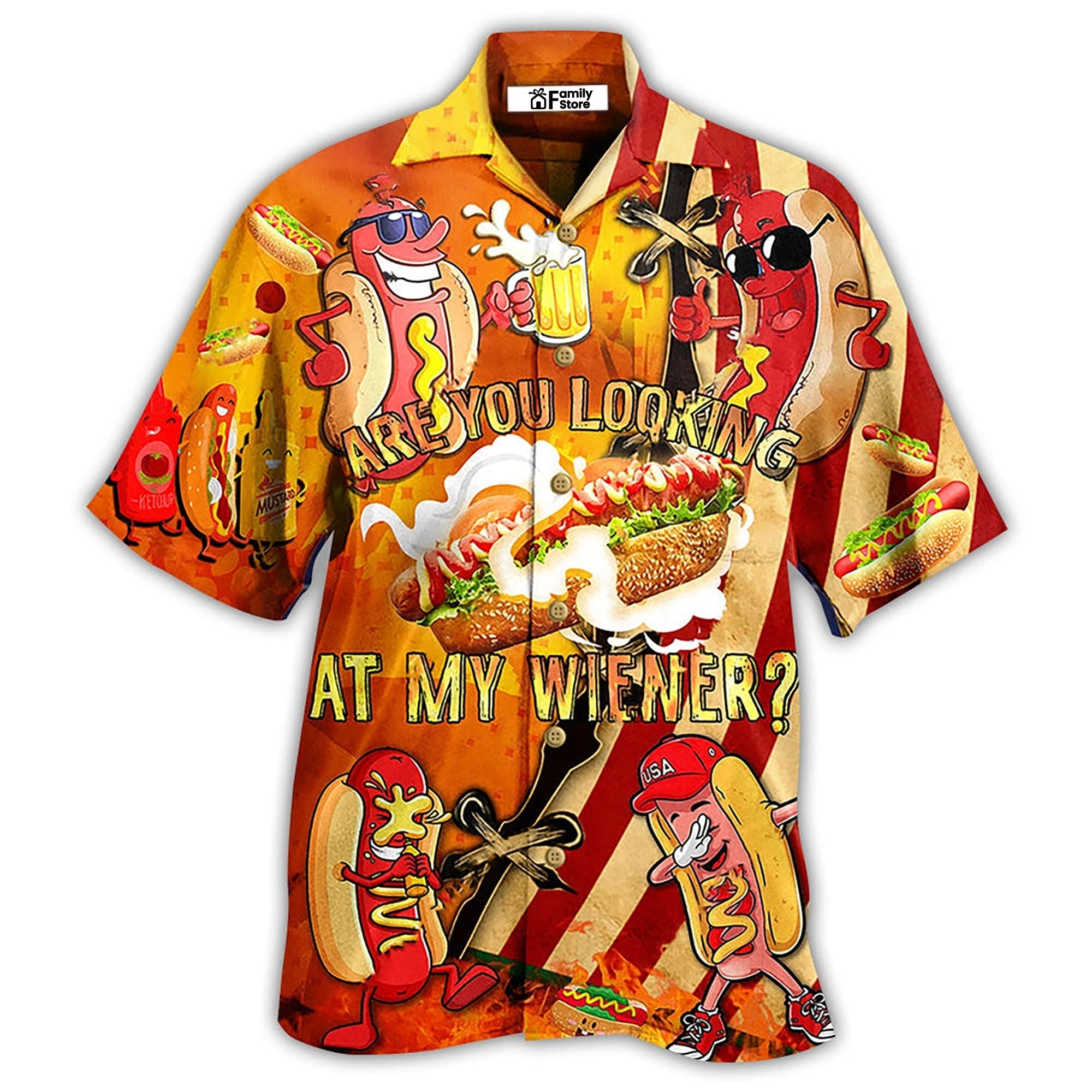 Food Are You Looking At My Weiner - Gift For Food Lovers - Hawaiian Shirt