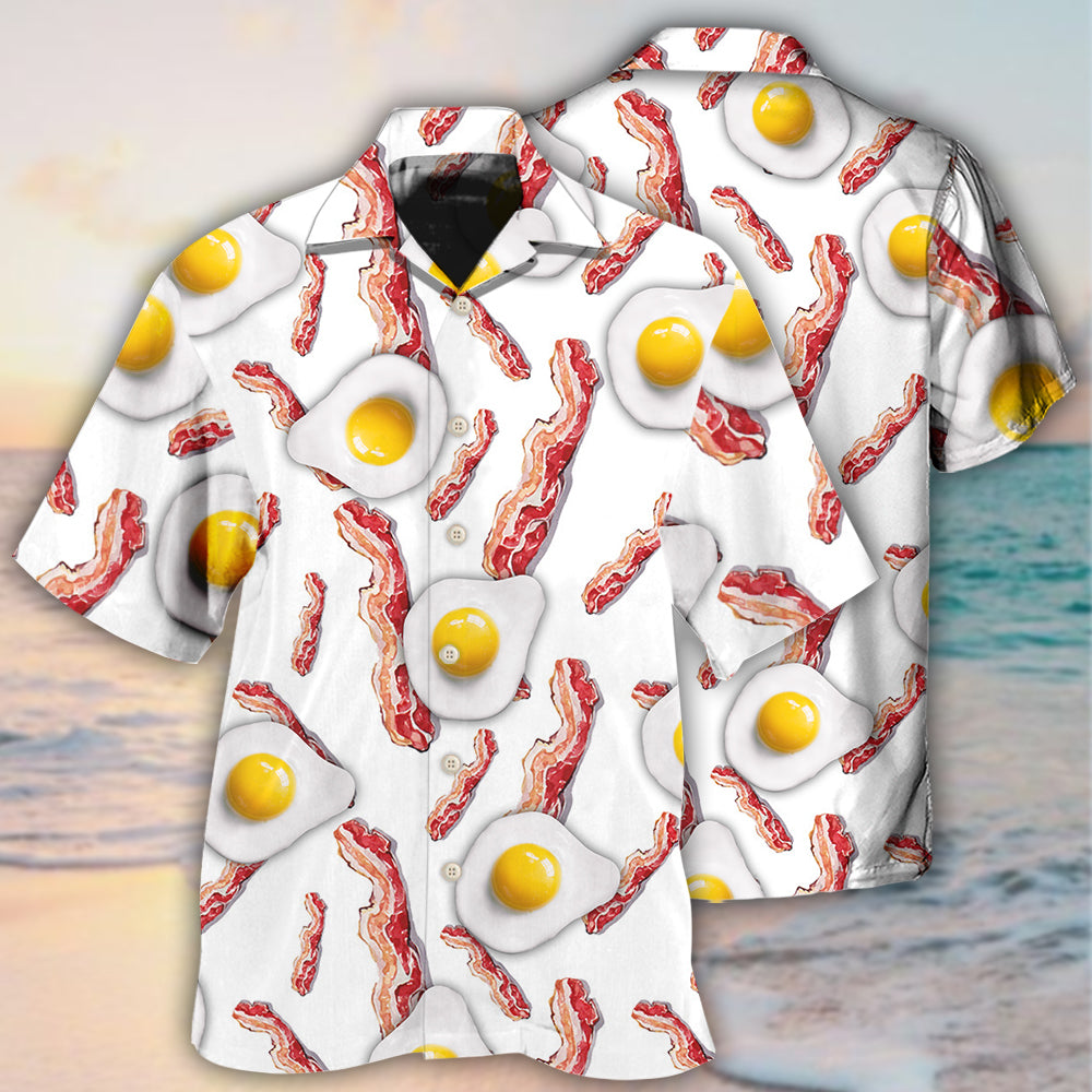 Bacon Egg Food Collection - Gift For Food Lovers - Hawaiian Shirt