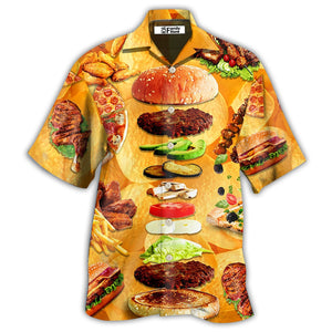 Delicious Fast Food Hamburger - Gift For Food Lovers - Hawaiian Shirt