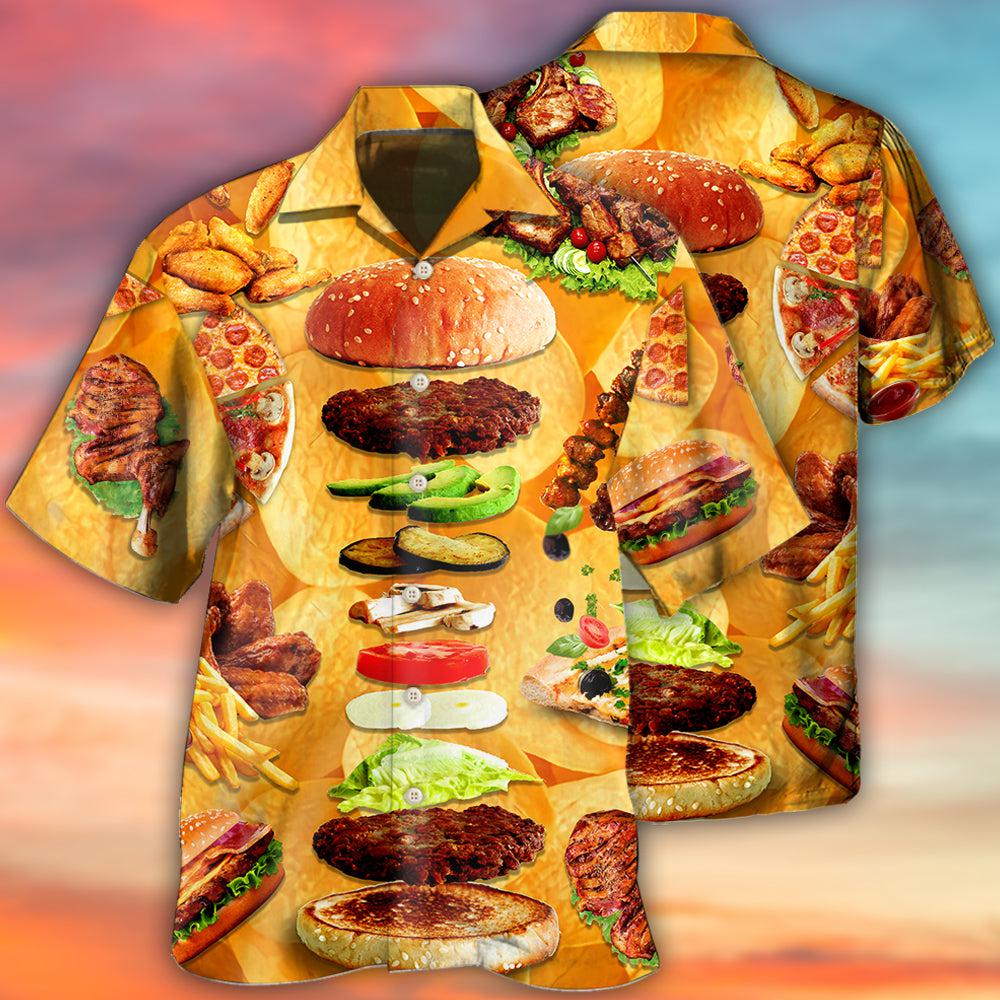 Delicious Fast Food Hamburger - Gift For Food Lovers - Hawaiian Shirt