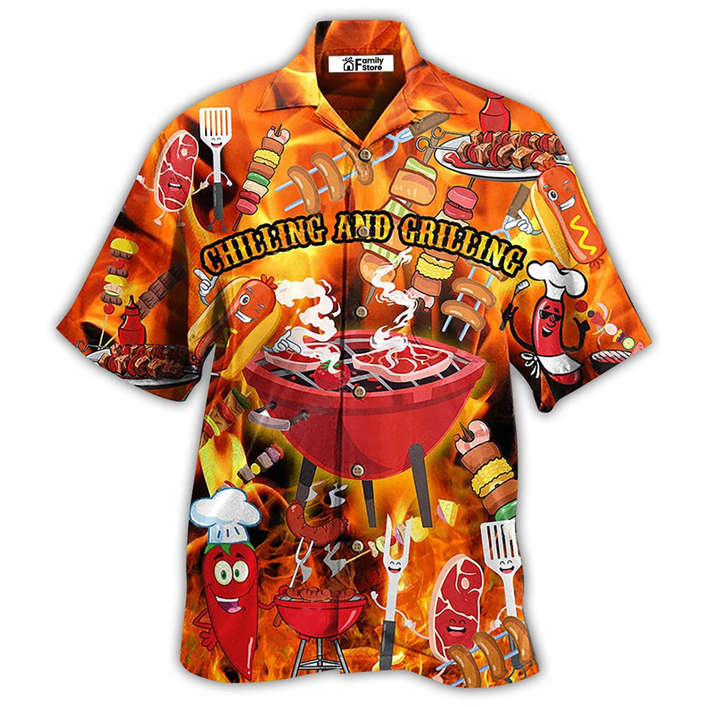 FoodHotChillingandGrillingBBQParty HawaiianShirt OwlOhh_4711_1