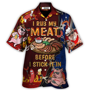 Food I Rub My Meat Australian - Gift For Food Lovers - Hawaiian Shirt