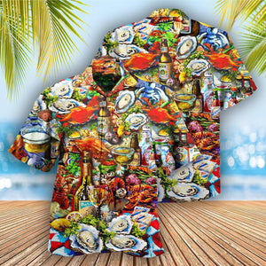 Food I'm On Seafood Diet - Gift For Food Lovers - Hawaiian Shirt