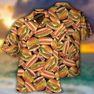 Food Life Is Better With Burger - Gift For Food Lovers - Hawaiian Shirt