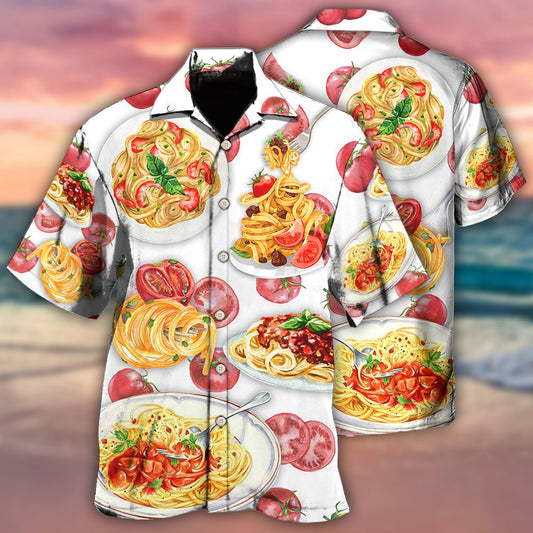 FoodPastaMakeMeHappyDeliciousMeal HawaiianShirt OwlOhh_7129_2