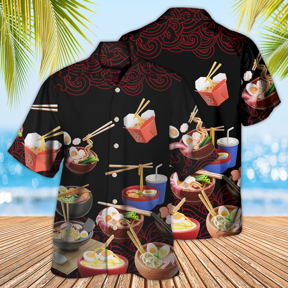 FoodRamenFastFoodDelicious HawaiianShirt OwlOhh_2547_3