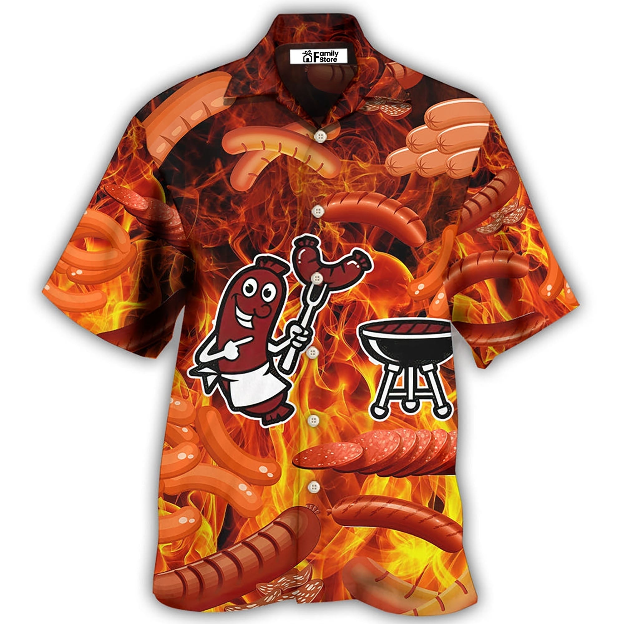 Food Sausage Once You Put My Meat - Gift For Food Lovers - Hawaiian Shirt