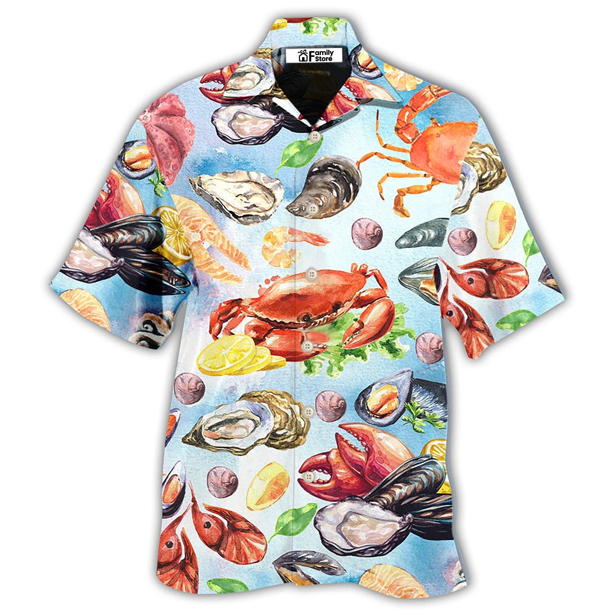 Seafood Basic Style - Gift For Food Lovers - Hawaiian Shirt