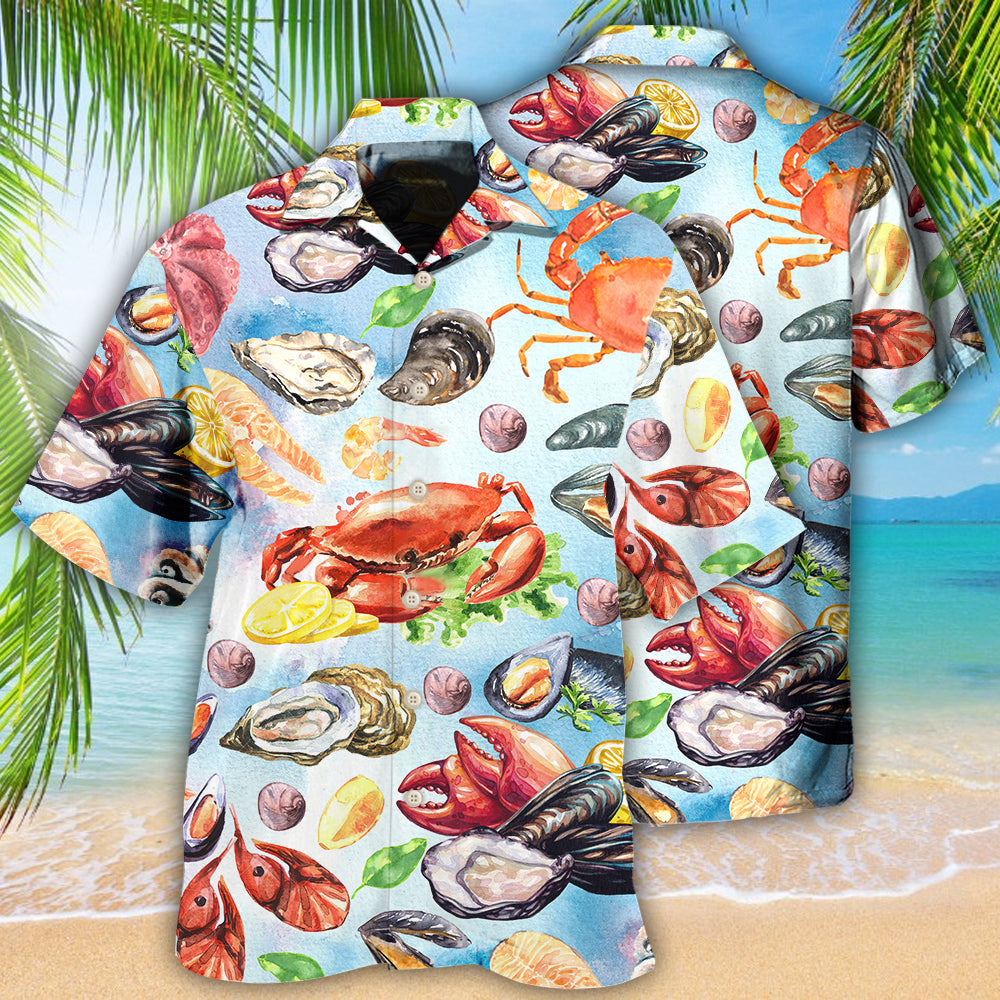 Seafood Basic Style - Gift For Food Lovers - Hawaiian Shirt