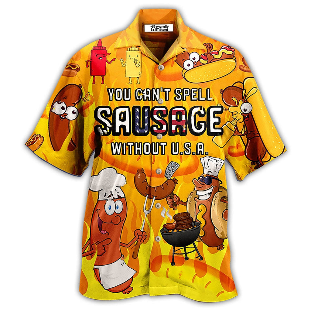 FoodYouCan_tSpellSausageWithoutUSAFunny HawaiianShirt OwlOhh_6937_1