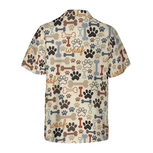 Footprint Dog Bone Seamless Hawaiian Shirt