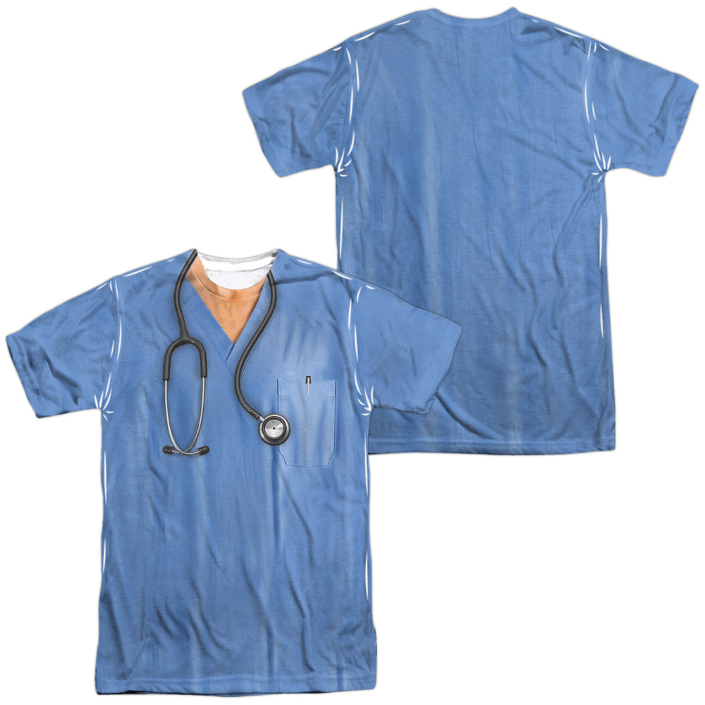 Halloween Blue Nurse Costume Cosplay T-Shirt