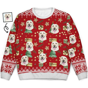 Custom Photo Dog Cat Faces - Christmas Gift For Pet Lovers - Personalized Ugly Sweater