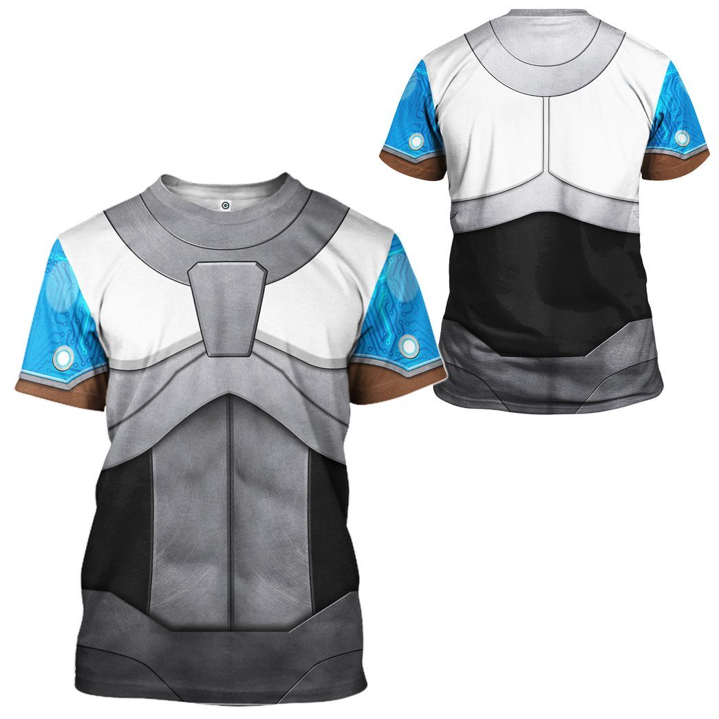 Teen Titan Cyborg Comic Cosplay Costumes - 3D T-Shirts For Men