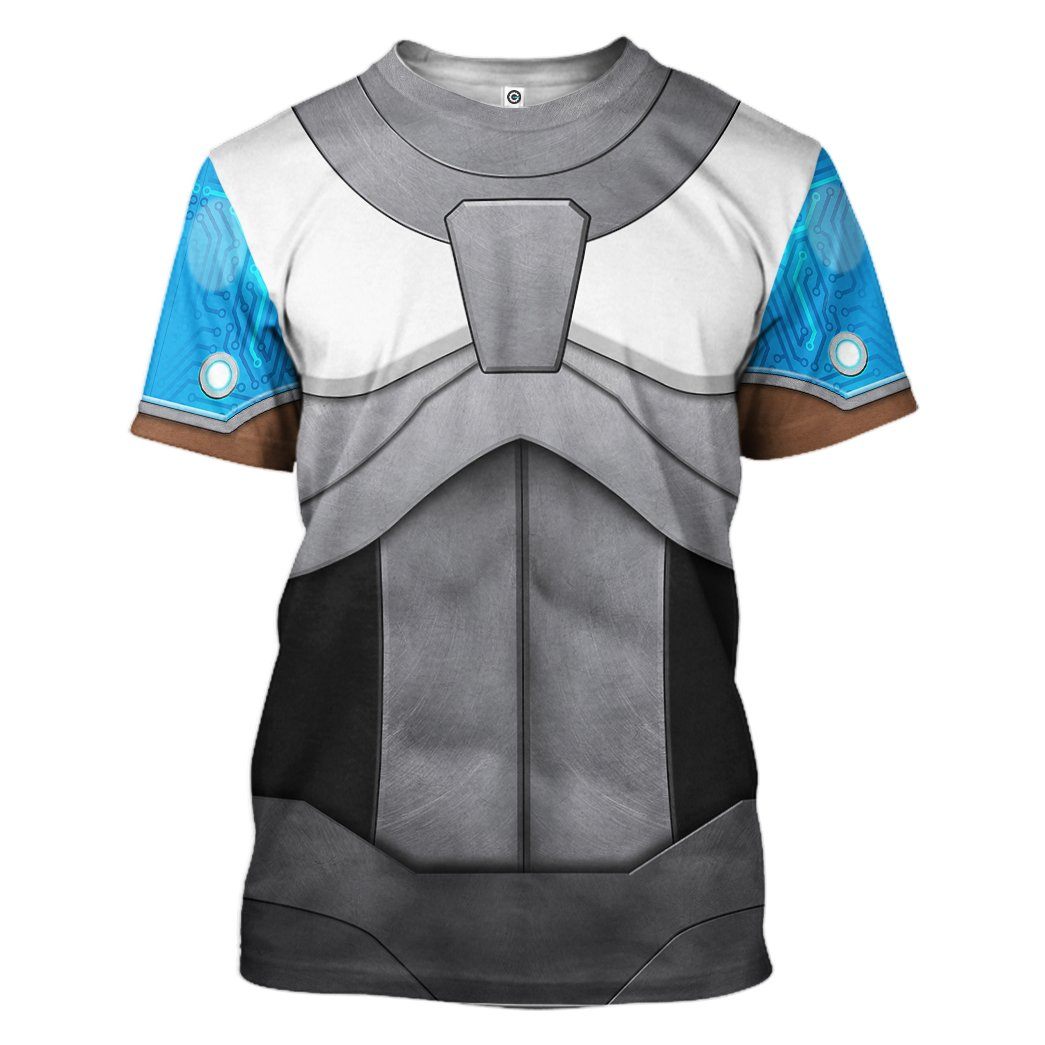 Teen Titan Cyborg Comic Cosplay Costumes - 3D T-Shirts For Men