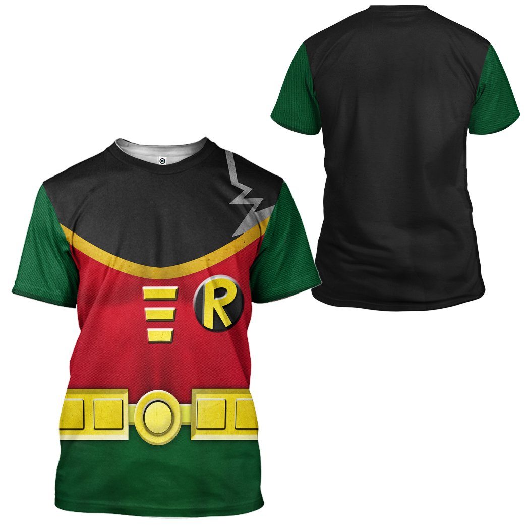 Teen Titan Robin Cosplay Costumes- 3D T-Shirts For Men