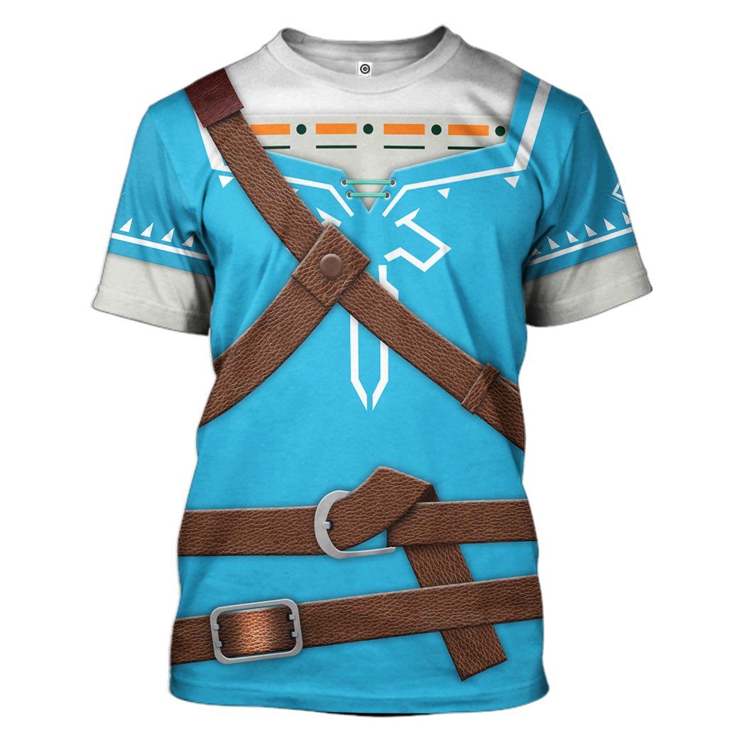 The Legend Of Zelda Link BOTW Cosplay Costumes- 3D T-Shirts For Men