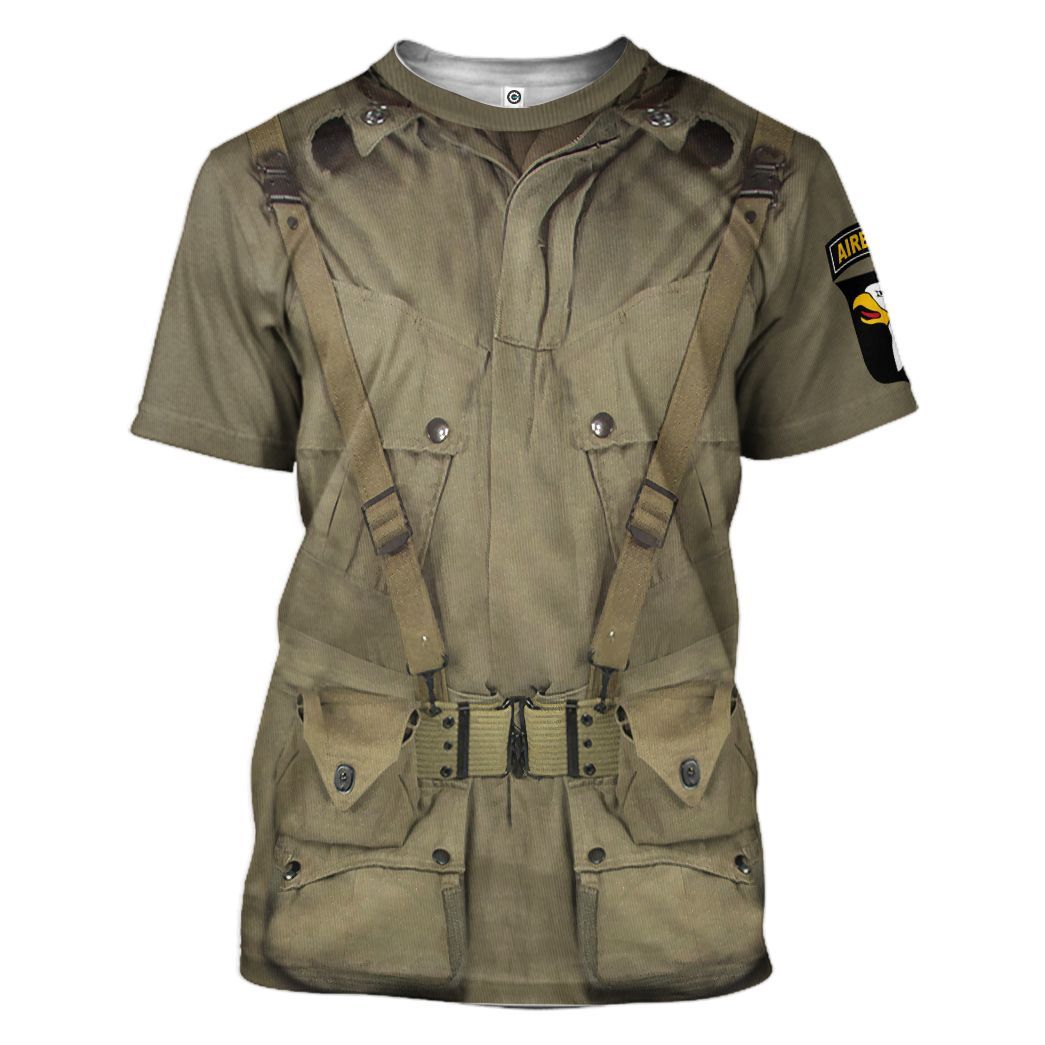 WW2 Paratroopers Cosplay Costumes- 3D T-Shirts For Men